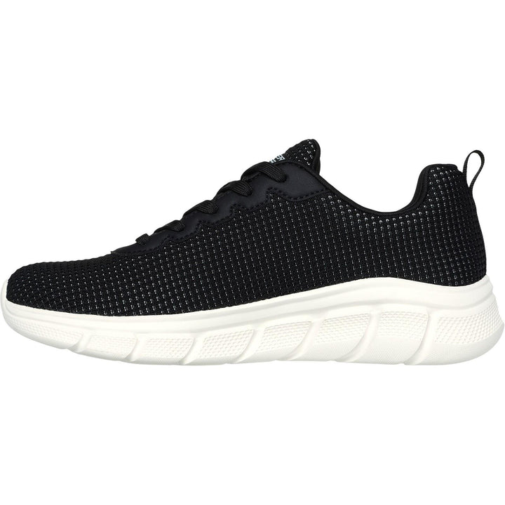 Women's Wide Fit Skechers 117346 Bobs Sport B Flex Visionary Essence Trainers in Black - Image 1