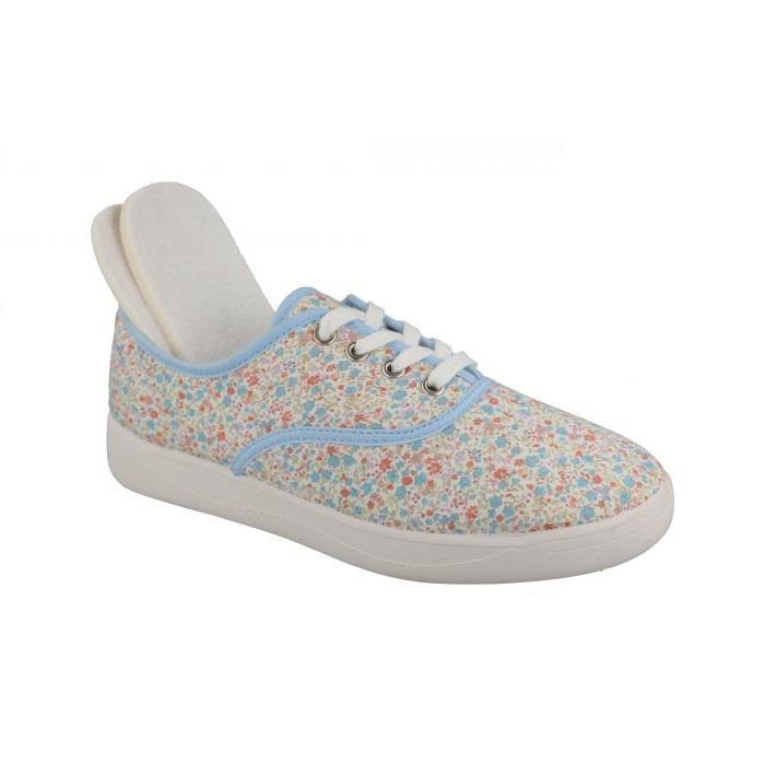 Women's Wide Fit DB Kangaroo Canvas Shoes in Sky Blue - Image 1