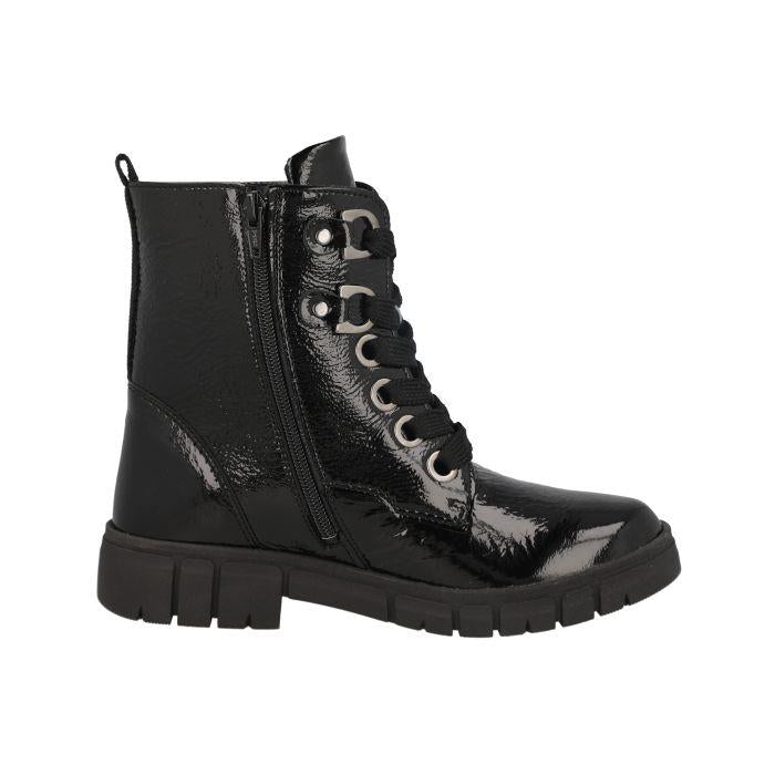 Women's Wide Fit DB Ampthill Water Resistant Boots in Black Leather - Image 1