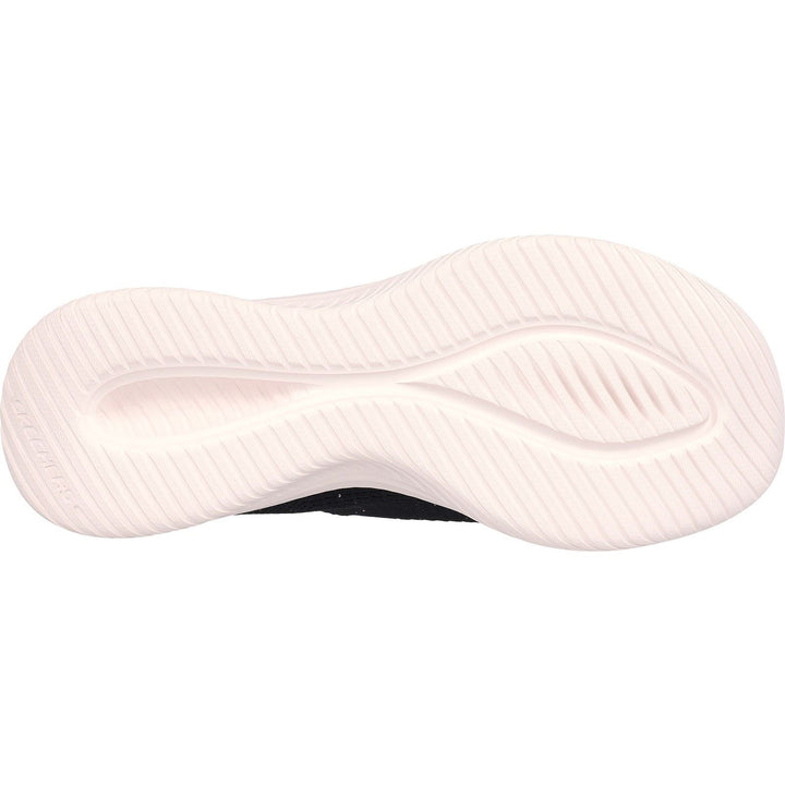 Women's Wide Fit Skechers 149594 Slip-ins Ultra Flex 3.0 Trainers -  Black/Rose Gold in Black/Rose Gold - Image 1