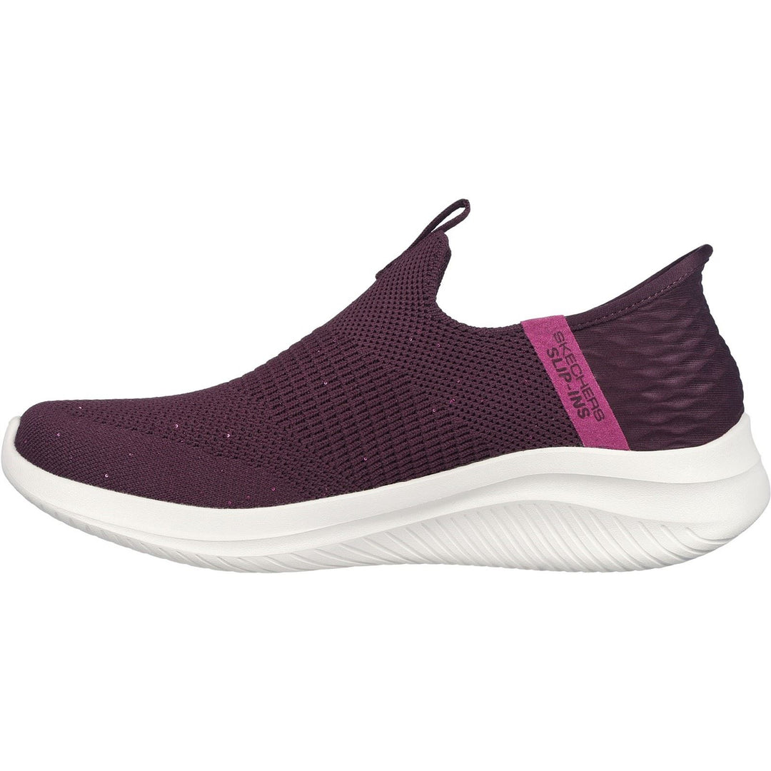 Women's Wide Fit Skechers 149594 Slip-ins Ultra Flex 3.0 Trainers in Wine - Image 4