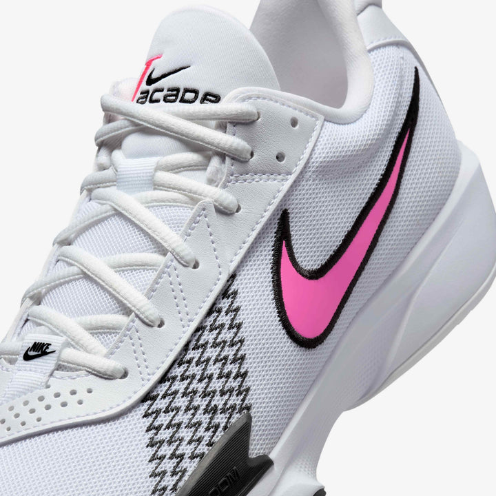 Men's Wide Fit Nike FB2599-105 G T Cut Academy Basketball Trainers in White/Black/Pink Blast - Image 1
