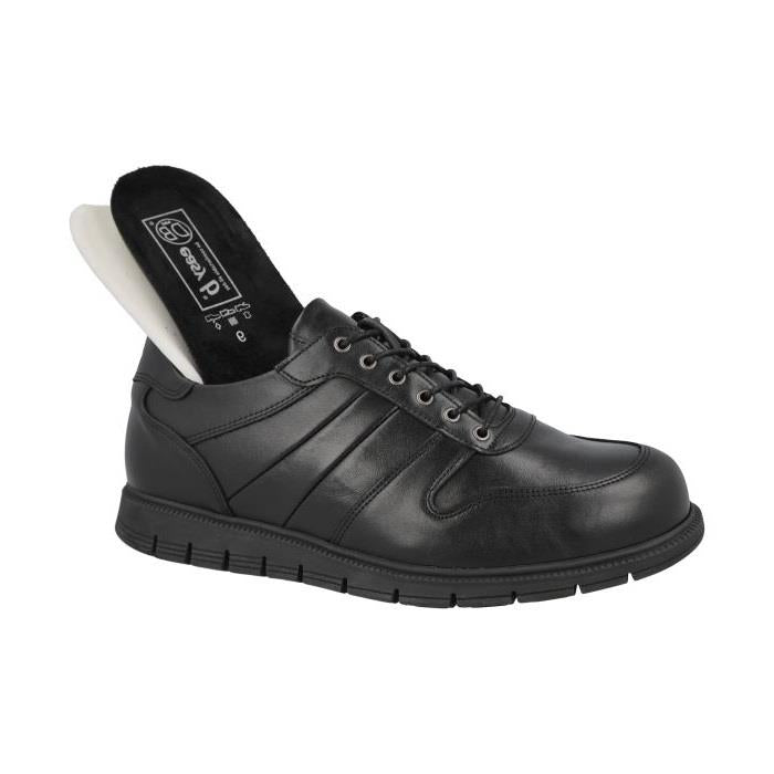 Men's Wide Fit DB Rupert Shoes in Black Leather - Image 6