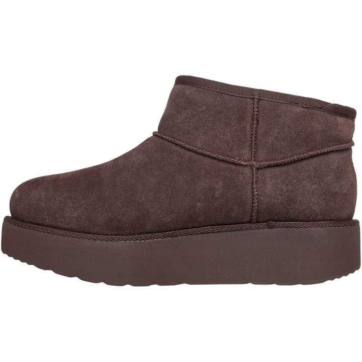 Women's Wide Fit Skechers 169143 Slip-ins Keep Cozy Boots in Black - Image 1
