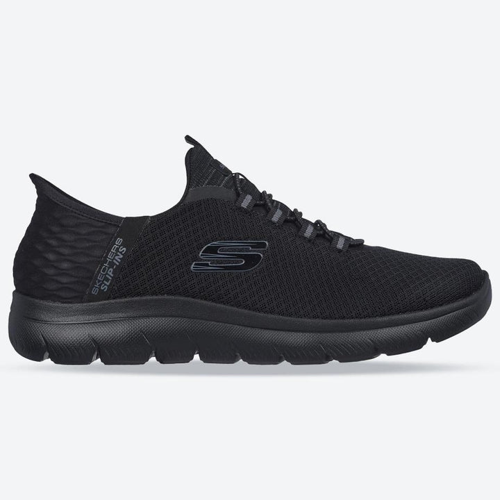 Men's Wide Fit Skechers Slip-ins 232457 High Range Summits Trainers -  Black in Black - Image 1