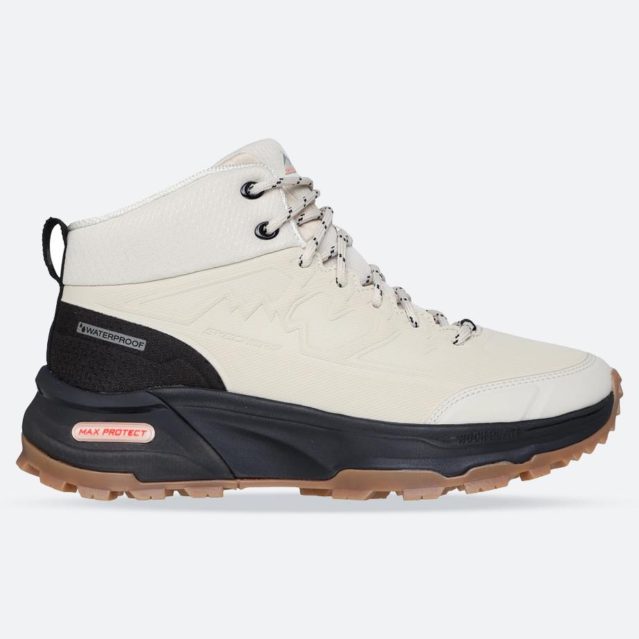Women's Wide Fit Skechers 180203 Max Protect Legacy Weekend Getaway Boots in Natural/Black - Image 1
