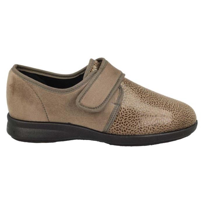 Women's Wide Fit DB Vanilla Shoes/Slipper in Black Stretch Textile - Image 1