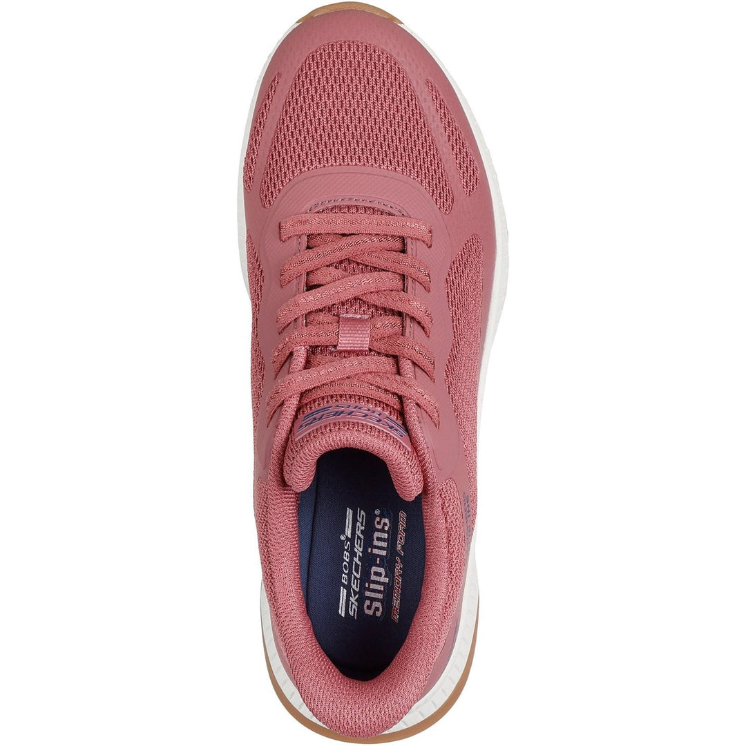 Women's Wide Fit Skechers 117624 Slip-ins Bobs Squad 4 Staple Look Trainers in Navy - Image 10