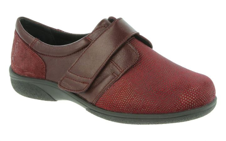 Womens Wide Fit DB Firecrest Shoes in Black / Stretch - Image 1
