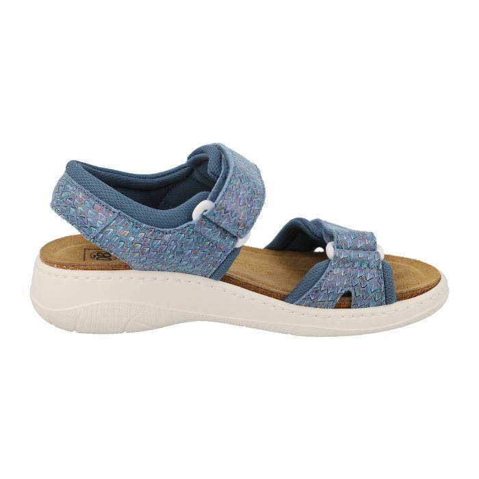 Women's Wide Fit DB Teal Sandals in Blue - Image 1