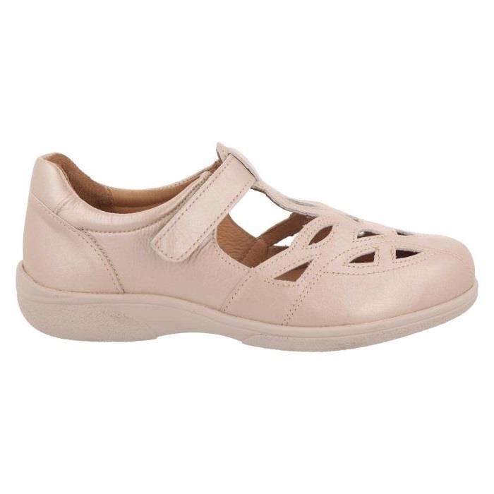 Women's Wide Fit DB Ayla Shoes in Navy Leather - Image 8