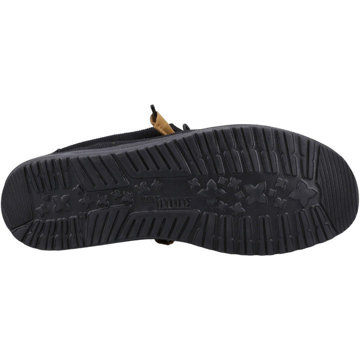 Men's Heydude 40163 Wally Corduroy Classic Slip On Shoes - Black in Black - Image 1