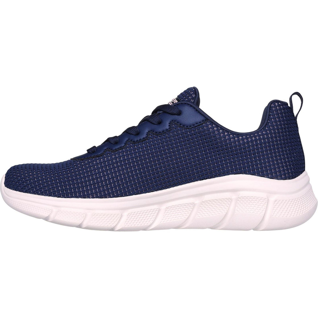 Women's Wide Fit Skechers 117346 Bobs Sport B Flex Visionary Essence Trainers in Black - Image 7