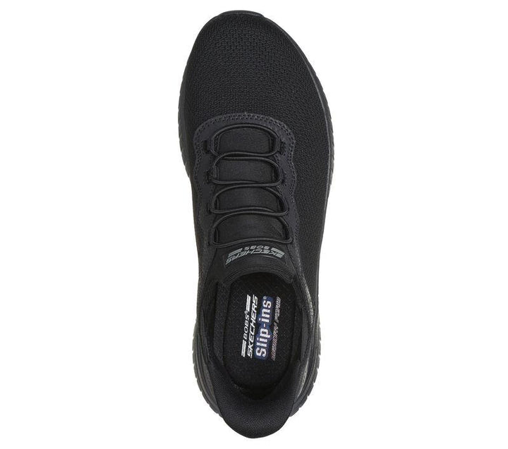 Women's Wide Fit Skechers 117500W Bobs Squad Chaos Daily Inspiration Trainers in Black - Image 1