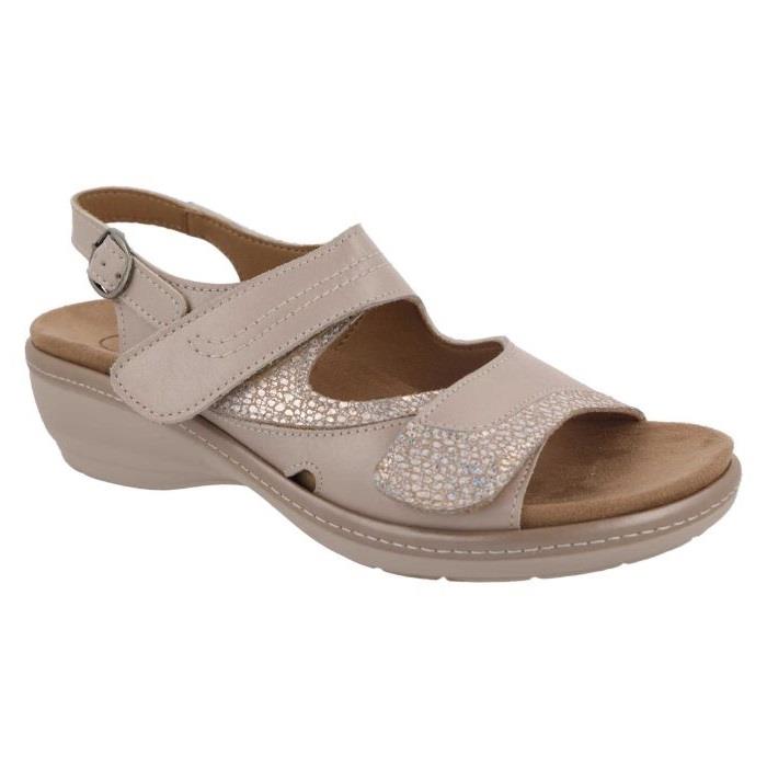 Women's Wide Fit DB Comfrey Sandals in Sky Blue Leather - Image 8