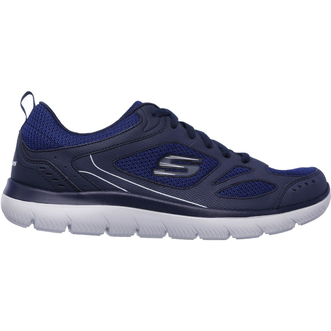 Men's Wide Fit Skechers 52812 Summits South Rim Sports Trainers in Navy - Image 2