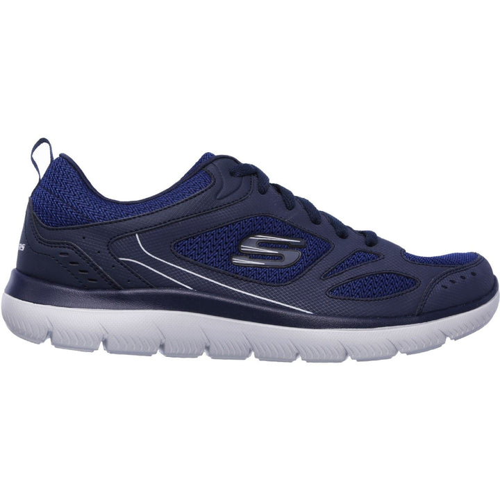 Men's Wide Fit Skechers 52812 Summits South Rim Sports Trainers in Navy - Image 1