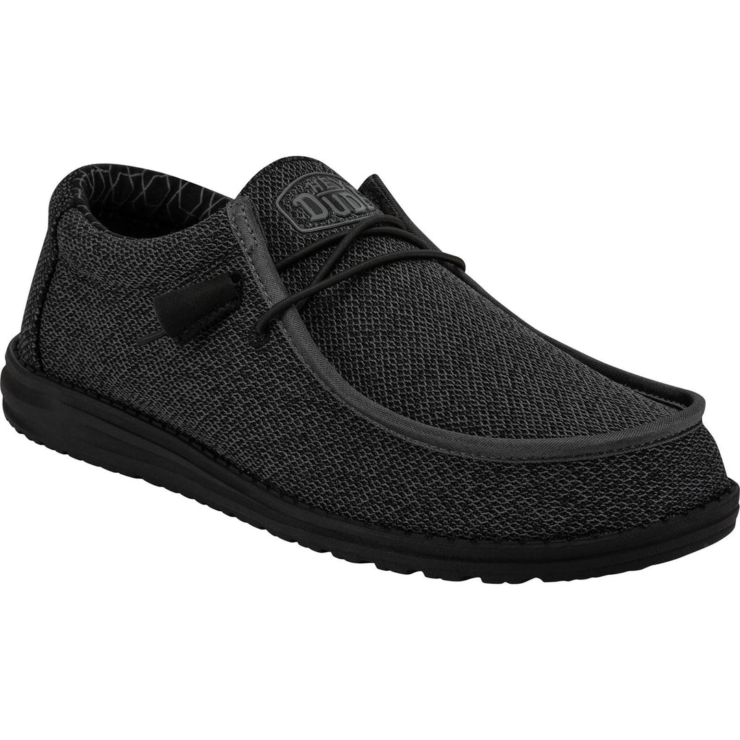 Men's Heydude 40019 Wally Sox Micro Classic Slip On Shoes in Micro Total Black - Image 3