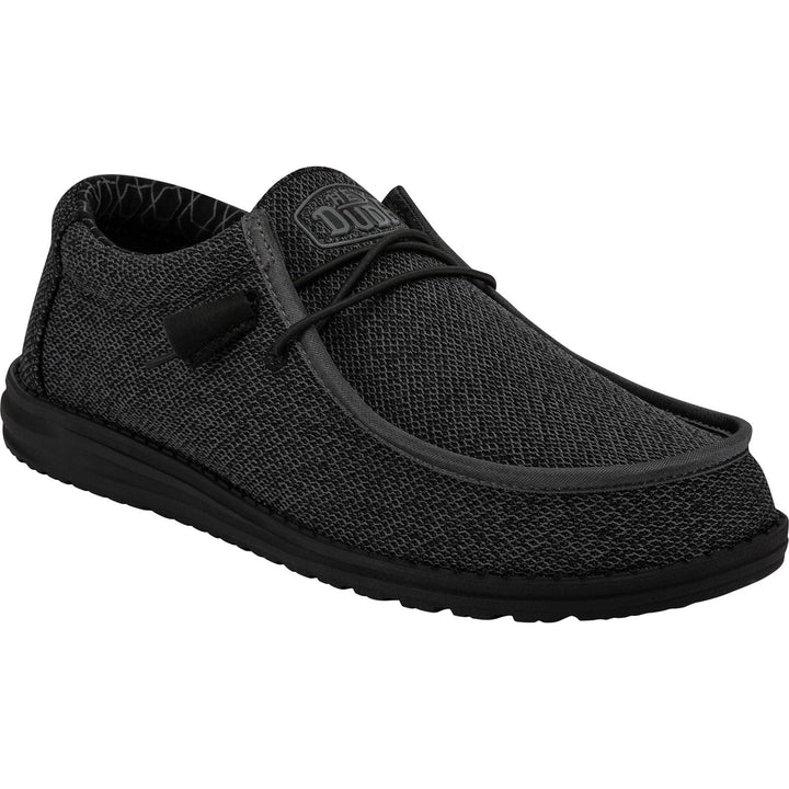 Men's Heydude 40019 Wally Sox Micro Classic Slip On Shoes in Micro Total Black - Image 1