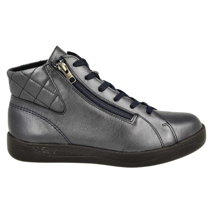 Women's Wide Fit DB Levisham Boots in Black Leather - Image 12