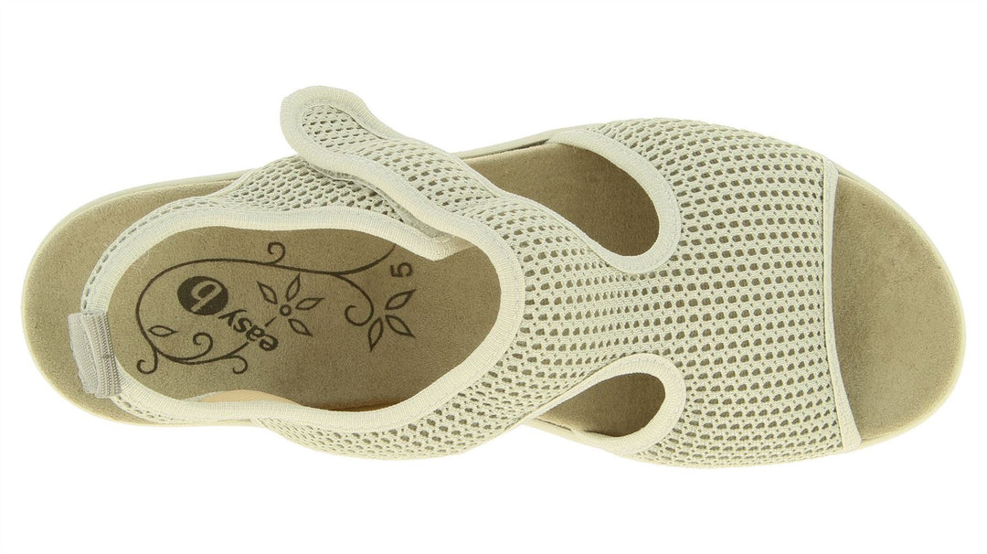 Womens Wide Fit DB Dove Sandals in Silver Grey Textile - Image 15