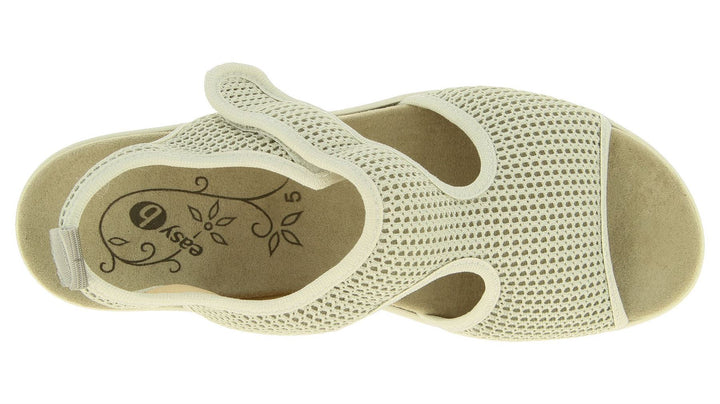 Womens Wide Fit DB Dove Sandals in Silver Grey Textile - Image 1