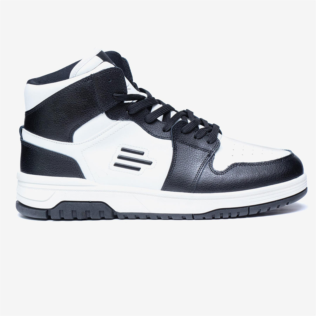 Men's Wide Fit Tredd Well Beckham Boots in White/Black - Image 2