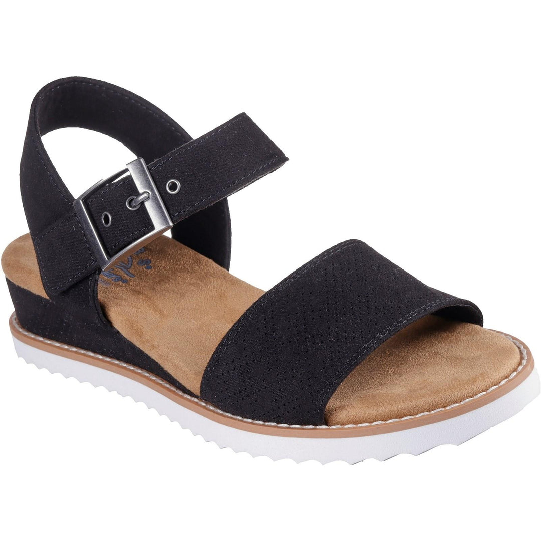Women's Wide Fit Skechers 114147 Bobs Desert Kiss Serendipitous Sandals in Olive - Image 3