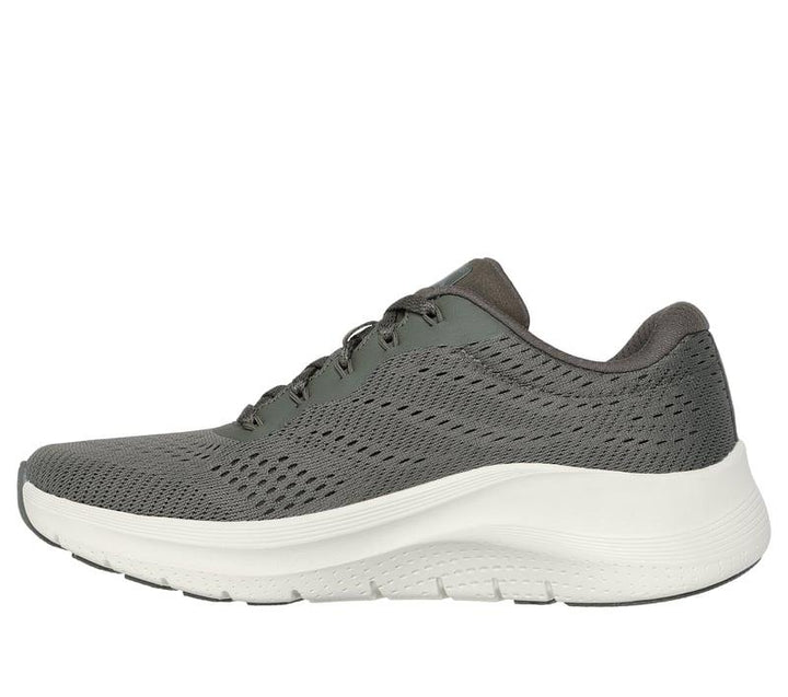 Women's Wide Fit Skechers 150051 Arch Fit 2.0 Big League Trainers - Olive in Olive - Image 1
