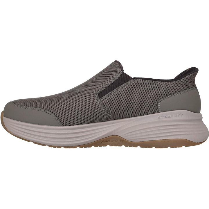 Men's Wide Fit Skechers 217000 Slip-ins Go Walk Stability 2.0 Trainers in Dark Taupe - Image 1