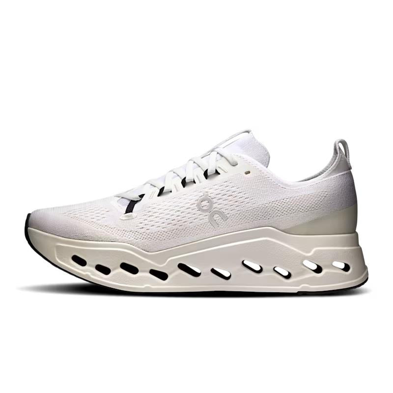 Men's Wide Fit On Cloudsurfer Max Wide Trainers in White/White - Image 9