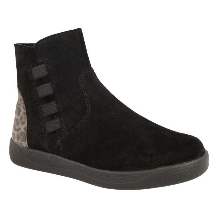 Women's Wide Fit DB Delphine Boots in Black Leather - Image 8