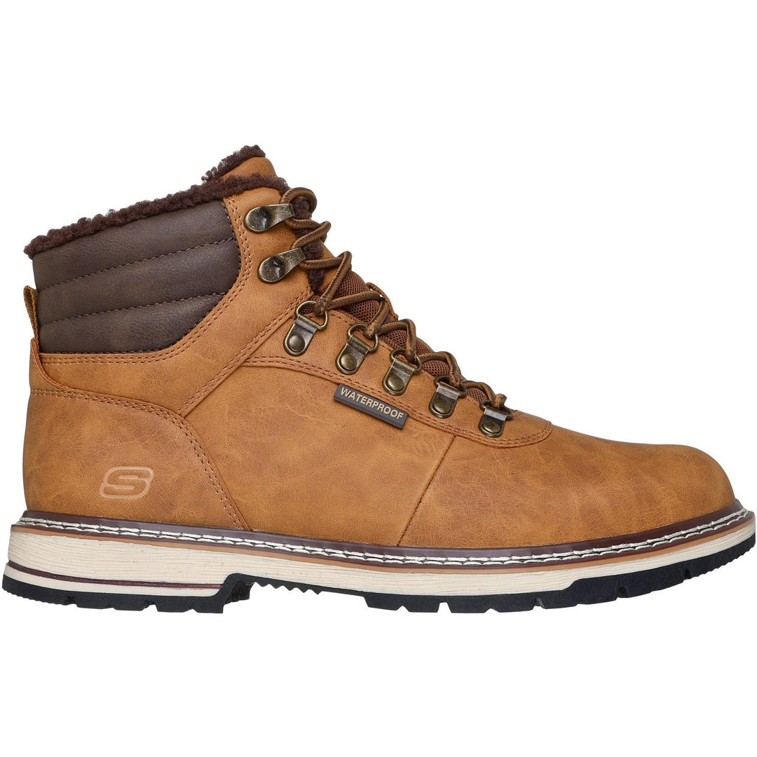 Men's Relaxed Fit Skechers 205623 Waterproof Corado Boots in Wheat - Image 2