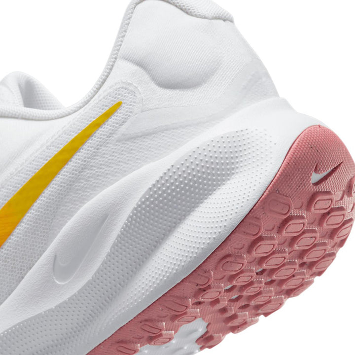 Women's Wide Fit Nike FZ6829-100 Revolution 7 Running Trainers in White/Magic - Image 1
