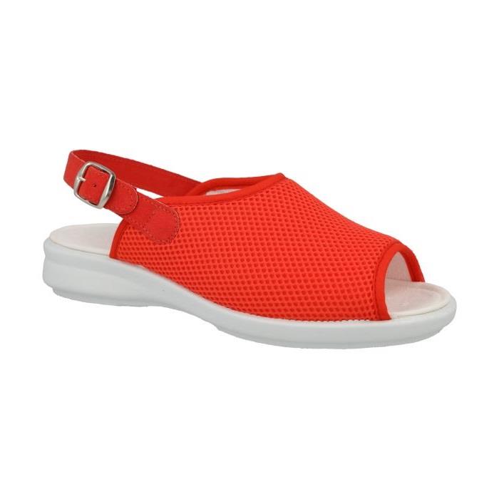 Women's Wide Fit DB Grouse Sandals in Black Textile - Image 6