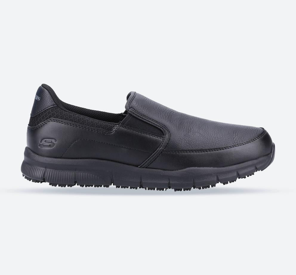 Men's Wide Fit Skechers Sk77236EC Nampa Annod Occupational Trainers in Black - Image 1