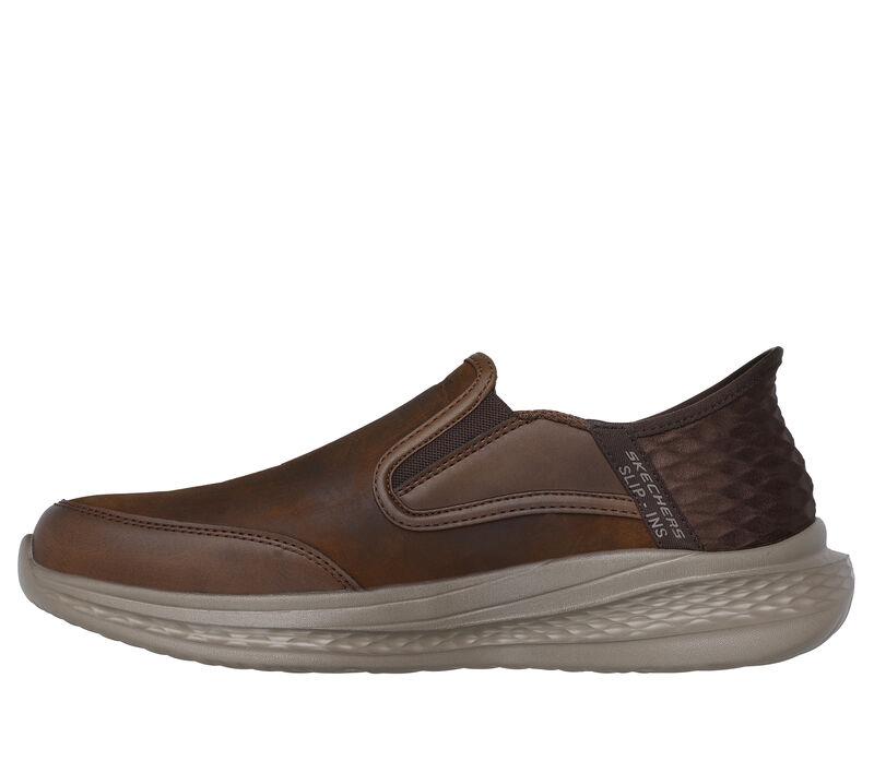 Men's Relaxed Fit Skechers 205237 Slip-ins Slade Cooper Trainers in Brown - Image 4