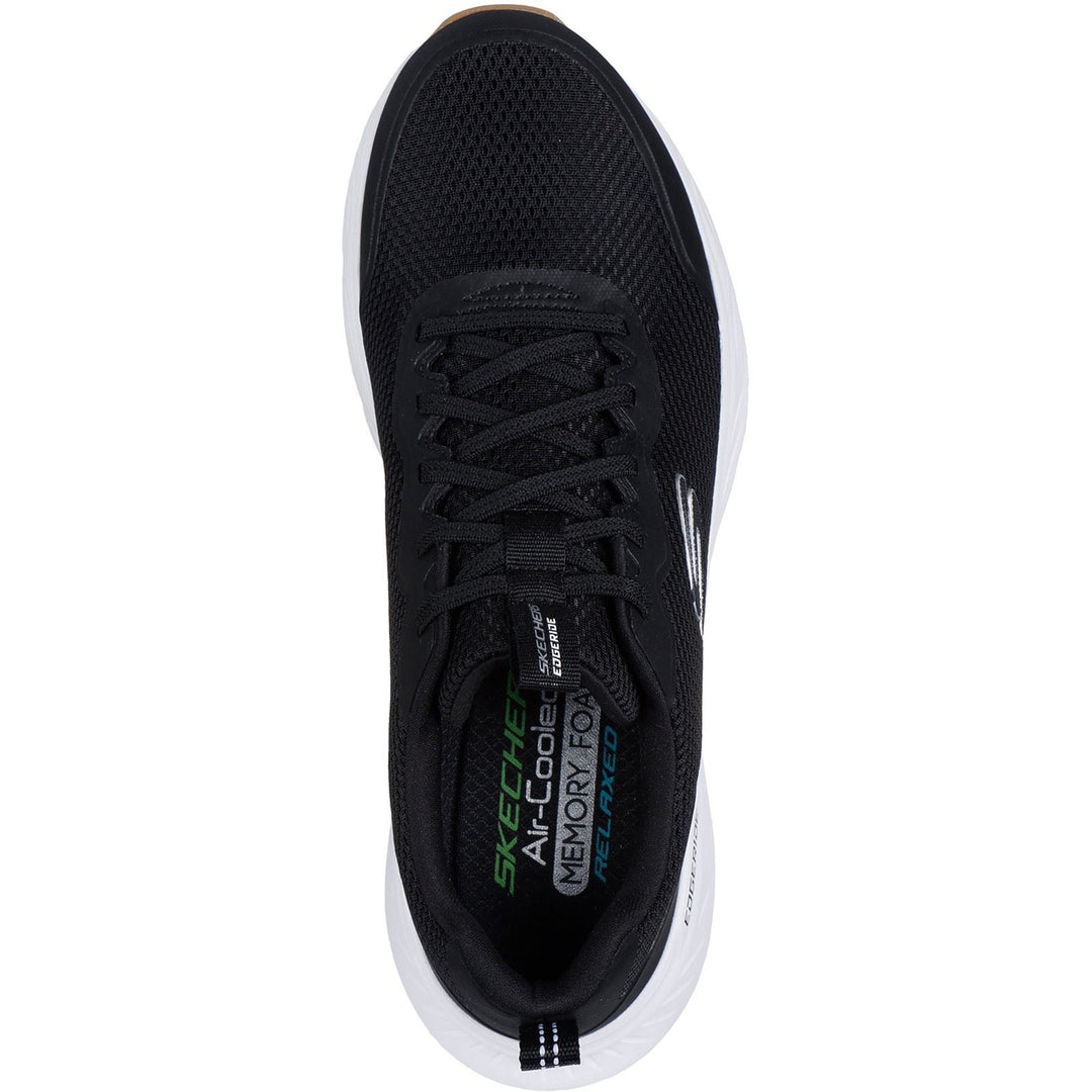 Men's Wide Fit Skechers 232835 Edgeride Trainers in Black - Image 5
