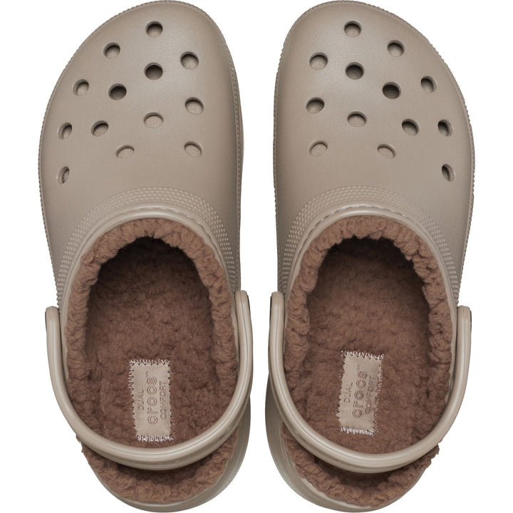Women's Crocs 207938 Classic Platform Lined Clog Sandals in Black - Image 1