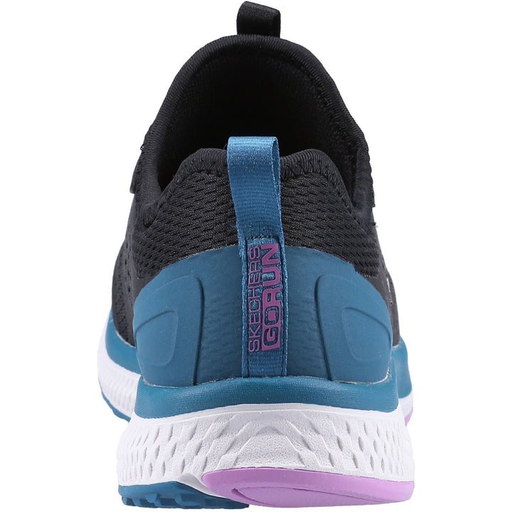 Women's Wide Fit Skechers 128276 Go Run Consistent Vivid Trainers - Black in Black - Image 1