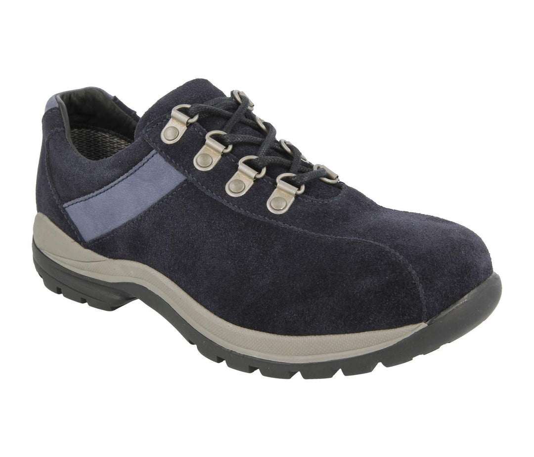 Mens Wide Fit DB Wyoming Walking Trainers in Black Suede - Image 8