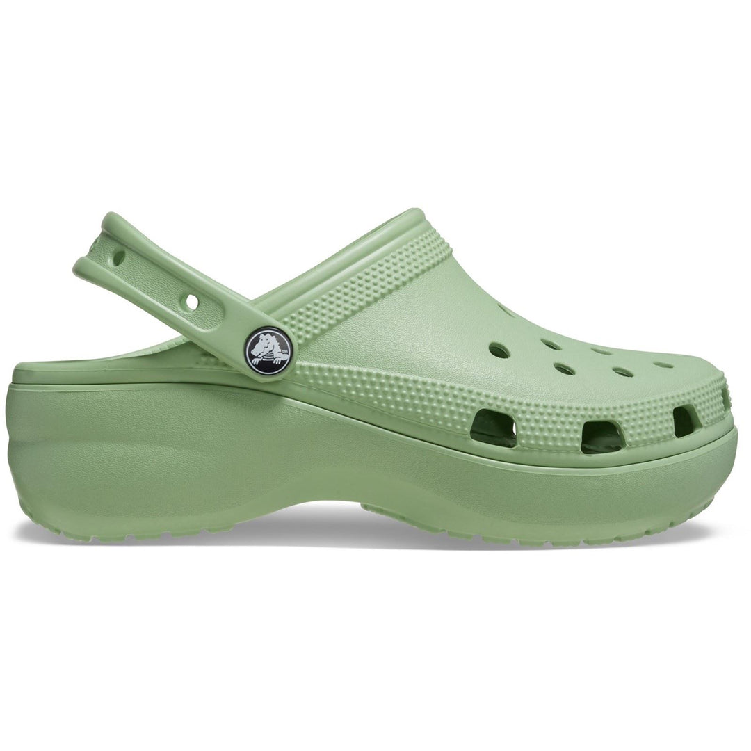 Women's Crocs 206750 Classic Platform Clog Sandals in Black - Image 35