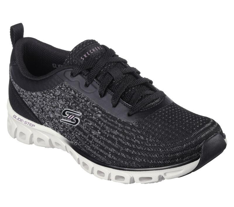 Women's Wide Fit Skechers 104325 Glide Step Sport - Head Start Trainers in Slate - Image 2