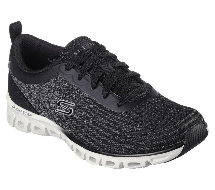 Women's Wide Fit Skechers 104325 Glide Step Sport - Head Start Trainers in Slate - Image 1