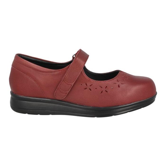 Women's Wide Fit DB Liskeard Shoes in Black Leather - Image 9