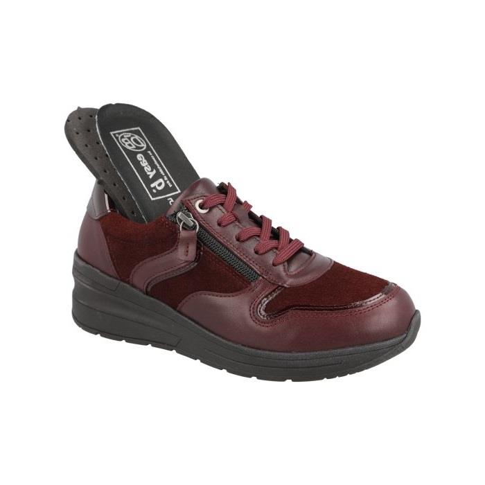 Women's Wide Fit DB Fleet Trainers in Black Crinkly Patent / Snake Lea - Image 1