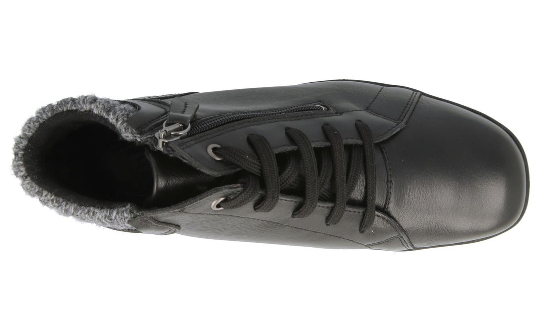 Womens Wide Fit DB Andes Boots in Black - Image 5