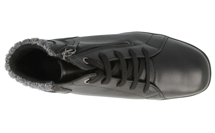 Womens Wide Fit DB Andes Boots in Black - Image 1