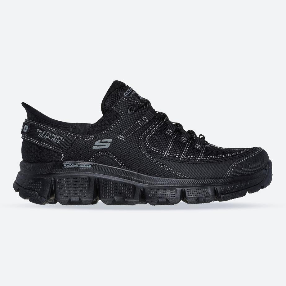 Women's Wide Fit Skechers 180147 Slip-ins Summits At Trainers in Black - Image 1