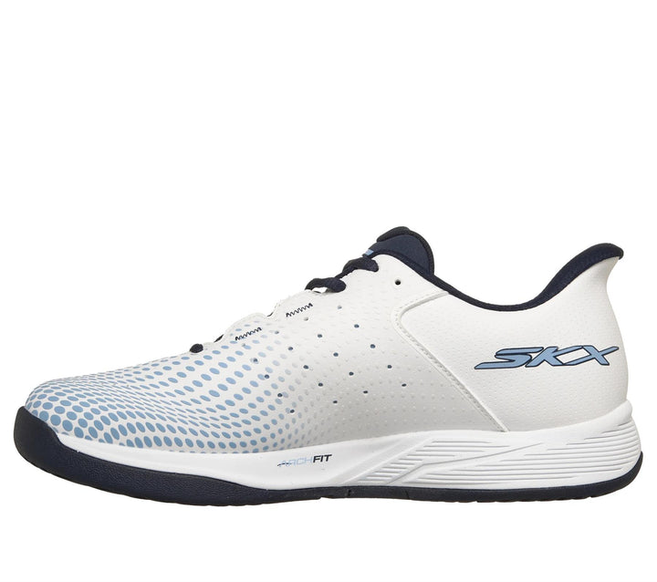 Men's Relaxed Fit Skechers 246101C Slip-ins Viper Court Vegan Reload Trainers in Grey/Charcoal - Image 1